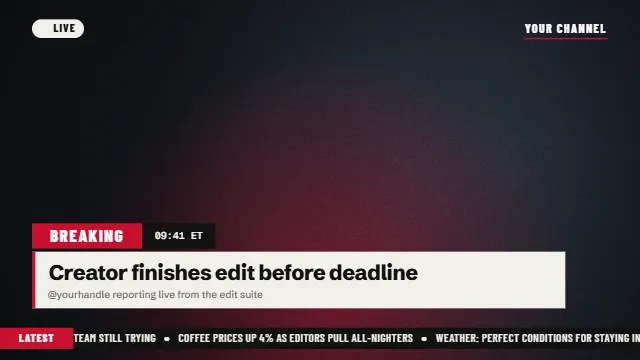 Breaking news
