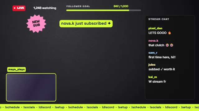 Stream overlay