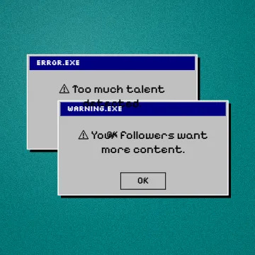 Retro error pop-up