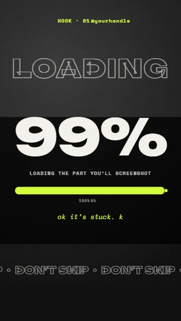 Stuck at 99%