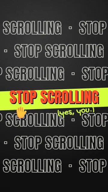 Stop scrolling