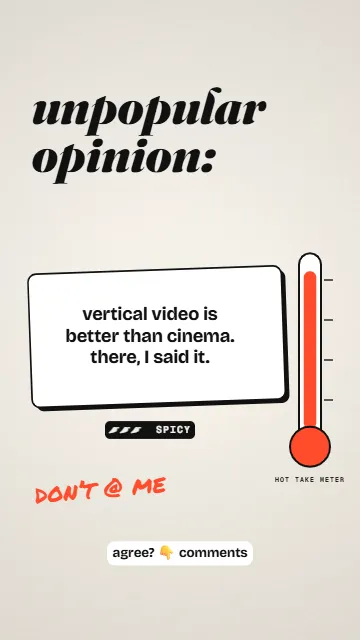 Unpopular opinion