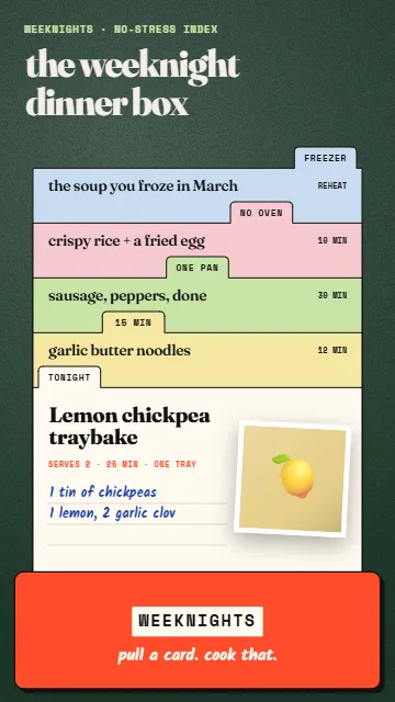 Recipe box tabs