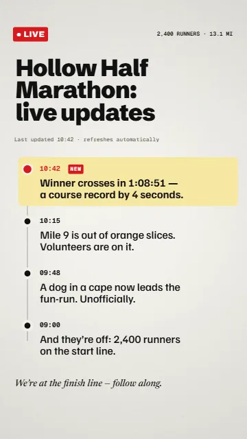 Live blog