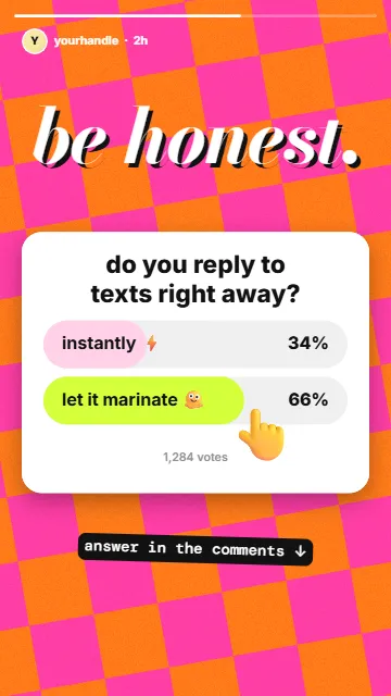 Poll sticker
