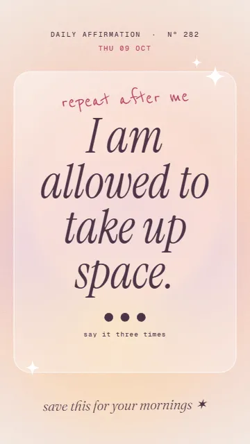 Daily affirmation