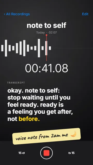 Voice memo