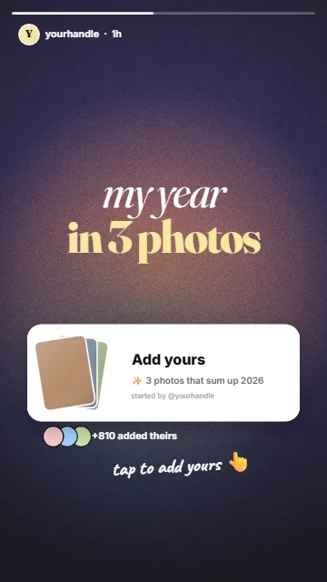 Add yours sticker