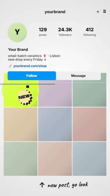 New post on the grid