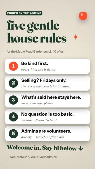Gentle group rules