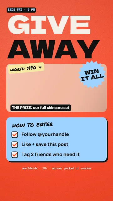 Giveaway rules
