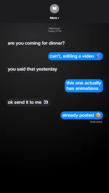 Text conversation