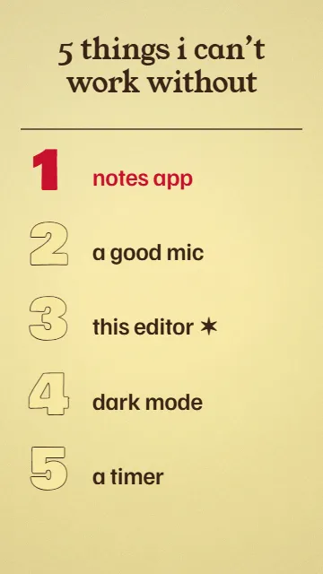 Top 5 ranking