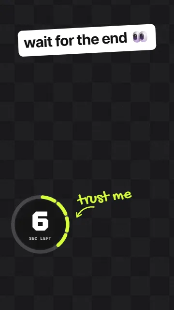 Wait for the end