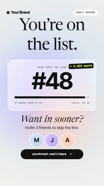 Waitlist