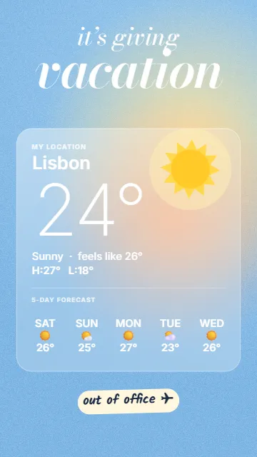 Weather widget